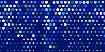 Light blue, green vector background with spots.