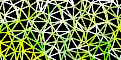 Light green, yellow vector triangle mosaic pattern.