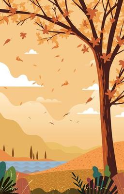 Landscape in Autumn Concept