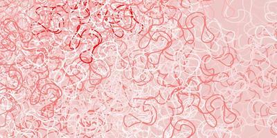 Light red vector pattern with curved lines.
