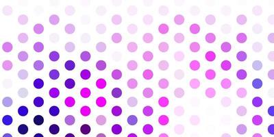 Light purple, pink vector pattern with spheres.