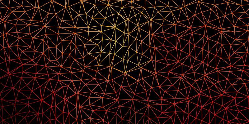 Dark red vector triangle mosaic pattern.