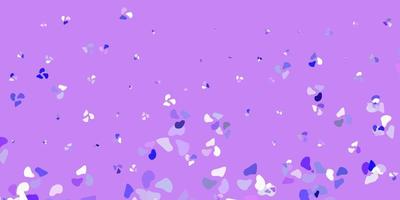 Light purple vector texture with memphis shapes.