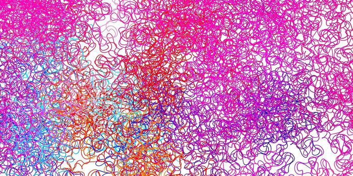 Dark multicolor vector template with curved lines.