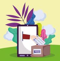 online voting related vector