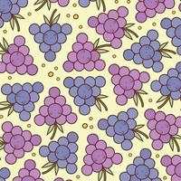 happy grapes pattern vector