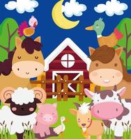 farm animals scene