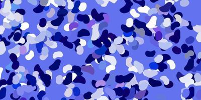 Light pink, blue vector pattern with abstract shapes.