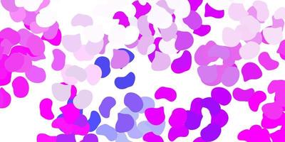 Light pink, blue vector pattern with abstract shapes.