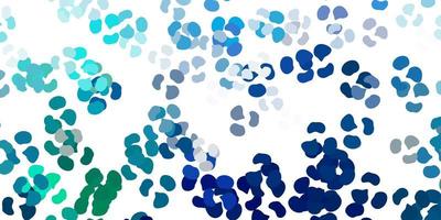 Light blue, green vector template with abstract forms.