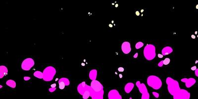Dark pink, yellow vector template with abstract forms.