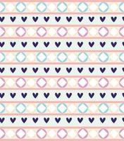 hearts figure geometric pattern vector