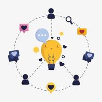 creative social media vector