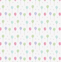 balloons confetti pattern vector