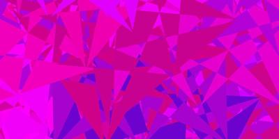 Dark pink vector texture with random triangles.