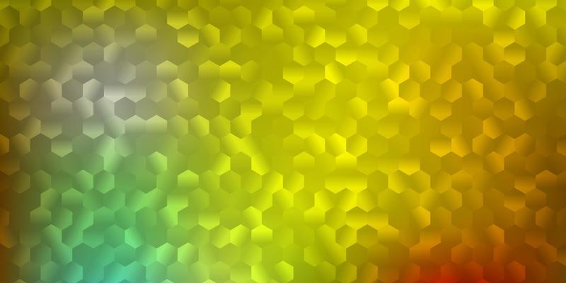Light green, yellow vector backdrop with chaotic shapes.