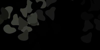 Dark gray vector template with abstract forms.