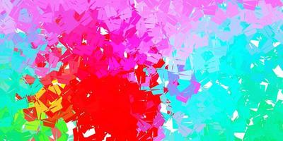 Light green, red vector polygonal pattern.