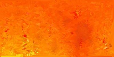 Dark orange vector triangle mosaic background.