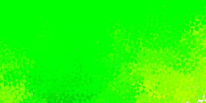 Light green, yellow vector texture with random triangles.