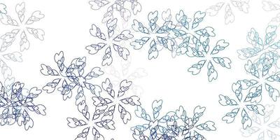 Light blue vector abstract backdrop with leaves.