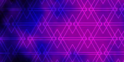 Dark Purple, Pink vector template with crystals, triangles. Modern abstract illustration with colorful triangles. Best design for posters, banners.