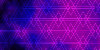 Dark Purple, Pink vector template with crystals, triangles. Modern abstract illustration with colorful triangles. Best design for posters, banners.