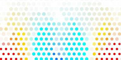 Light blue, red vector texture with disks.