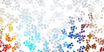 Light blue, yellow vector pattern with abstract shapes.