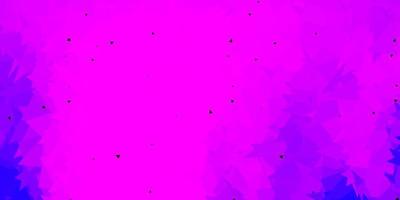 Light purple, pink vector gradient polygon texture.