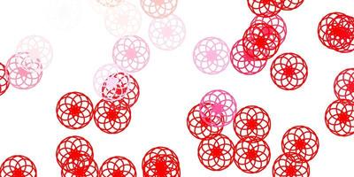 Light Red vector layout with circle shapes.