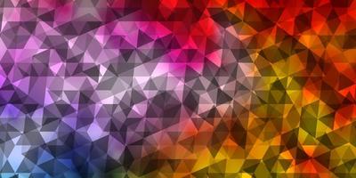 Light Multicolor vector background with polygonal style.