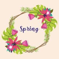 spring geometric frame vector