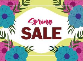 spring sale background vector