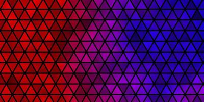 Light Blue, Red vector backdrop with lines, triangles.