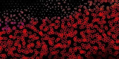 Dark red vector texture with disks.