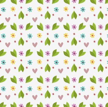 flowers leaf pattern vector