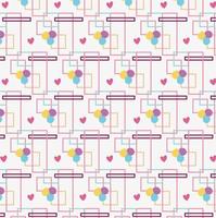 love shapes pattern vector