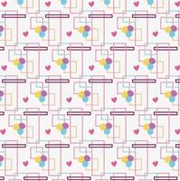 love shapes pattern vector