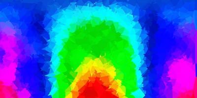 Dark multicolor vector triangle mosaic background.
