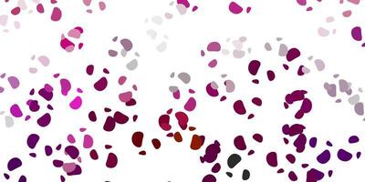 Light pink vector backdrop with chaotic shapes.