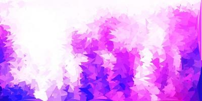 Light purple vector triangle mosaic wallpaper.