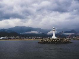 Sokcho city from the sea, South Korea photo