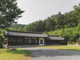 House in a traditional village, South Korea photo