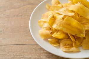 Banana Chips - fried or baked sliced banana photo