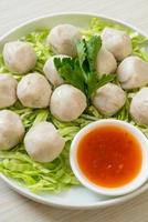 Boiled Fish Balls with Spicy Sauce photo