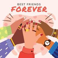 Best Friend Forever Card vector