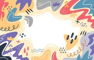 Variety of Cute Shapes Abstract Background vector