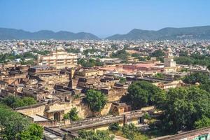 Aerial view of Jaipur in India photo