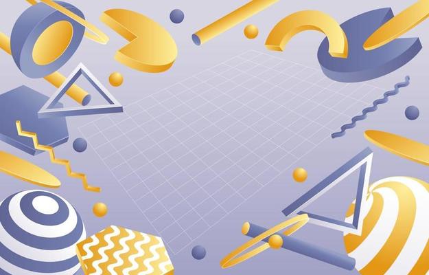Abtract 3D Geometric Background